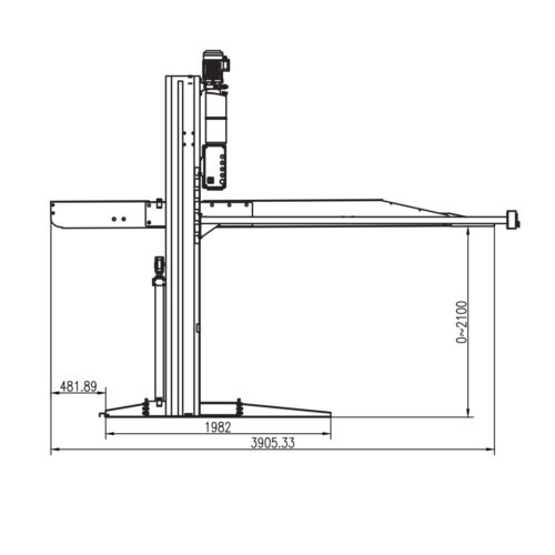 Cầu nâng 2 trụ đỗ xe ô tô UNIVIET QY283