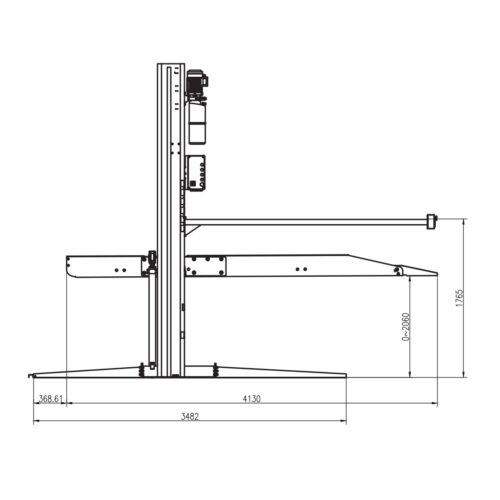 Cầu nâng 2 trụ đỗ xe ô tô UNIVIET QY284