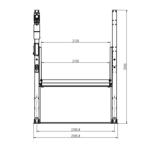 Cầu nâng 2 trụ đỗ xe ô tô UNIVIET QY284