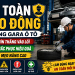 an toan lao dong trong gara o to