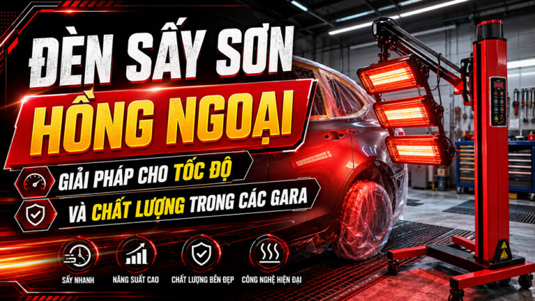 Đèn sấy sơn hồng ngoại Giải pháp cho tốc độ và chất lượng trong các Gara