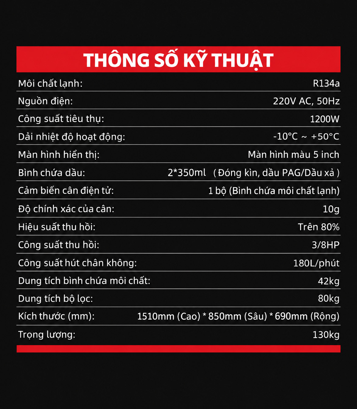 Máy nạp ga điều hòa xe buýt - xe khách WONDERFU X550 14 Máy nạp ga điều hòa xe buýt - xe khách WONDERFU X550