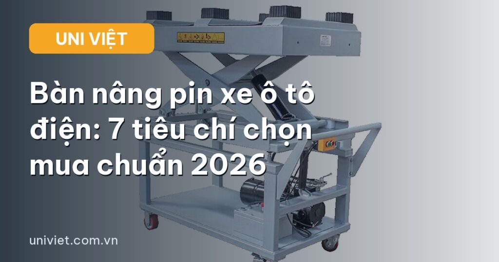Bàn nâng pin xe ô tô điện