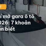 chi phí mở gara ô tô