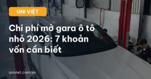 chi phí mở gara ô tô