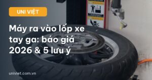 Máy ra vào lốp xe tay ga giá bao nhiêu
