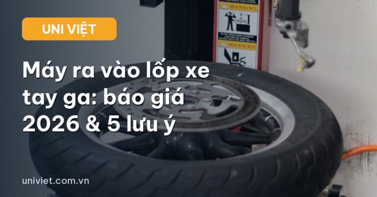 Máy ra vào lốp xe tay ga giá bao nhiêu