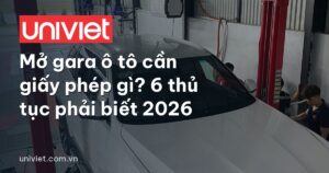 Mở gara ô tô cần giấy phép gì