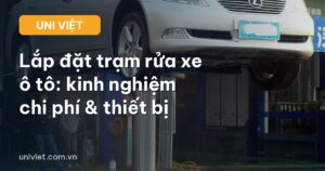 Lắp đặt trạm rửa xe ô tô với cầu nâng 1 trụ