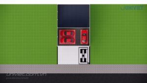 Mô hình 3D Trung tâm chăm sóc xe hơi chuyên nghiệp tại Quảng Trị