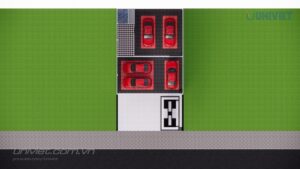 Mô hình 3D Trung tâm chăm sóc xe hơi chuyên nghiệp tại Quảng Trị